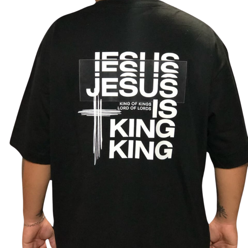 Remera Oversize "Jesús King" - Image 2